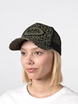Бейсболка VON DUTCH арт. VD/0/CAS2/LEO/KA  (оливковый)